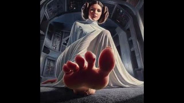 Princess leia feet Princess leia feet