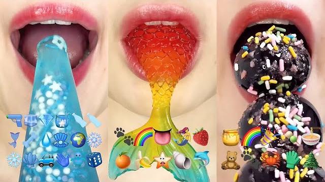 Asmr 1hour colorful emoji food challenge mukbang 1시간 알록달록 이모지 챌린지 먹방 모음집 eating sounds Asmr 1hour colorful emoji food challenge mukbang 1시간 알록달록 이모지 챌린지 먹방 모음집 eating sounds
