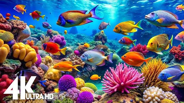 Aquarium 4k ultra hd - stunning coral reef fish with relaxing meditation music for sleep Aquarium 4k ultra hd - stunning coral reef fish with relaxing meditation music for sleep