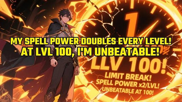 My spell power doubles every level! at lvl 100, i'm unbeatable! My spell power doubles every level! at lvl 100, i'm unbeatable!