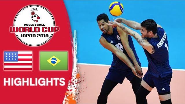 Usa vs. brazil - highlights | men's volleyball world cup 2019 Usa vs. brazil - highlights | men's volleyball world cup 2019
