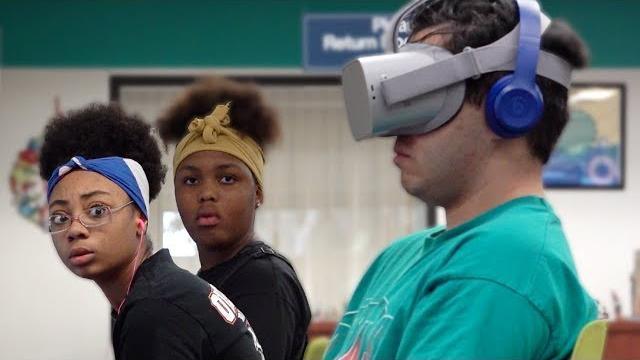 Watching vr porn in the library prank! Watching vr porn in the library prank!
