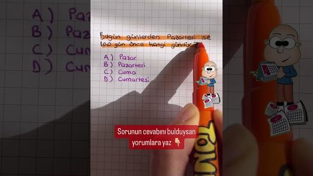 Cevabı bulabildin mi Cevabı bulabildin mi