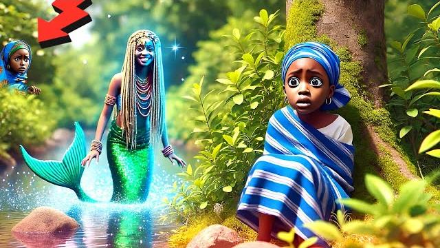 Orphan girl abandoned her baby by the river… but a mermaid took the child. #africantales #tales Orphan girl abandoned her baby by the river… but a mermaid took the child. #africantales #tales