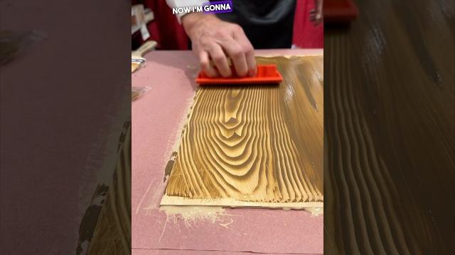 Liquid wood faux finish! #cooltools #diy #innovation Liquid wood faux finish! #cooltools #diy #innovation