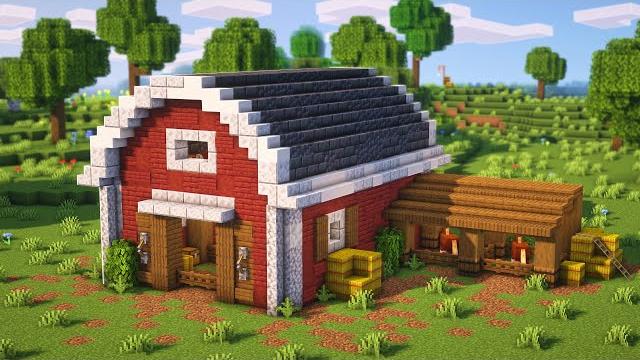 Minecraft | how to build a barn for animals | tutorial Minecraft | how to build a barn for animals | tutorial