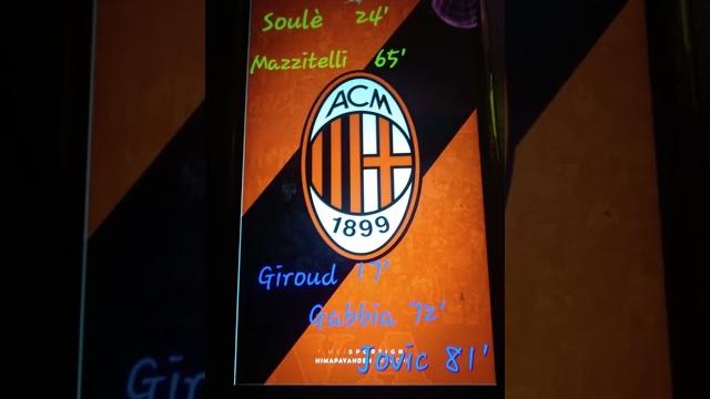 Il milan vince 3 - 2 contro il frosinone Il milan vince 3 - 2 contro il frosinone