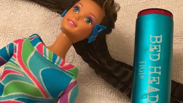 Crimping barbie doll hair #shorts Crimping barbie doll hair #shorts