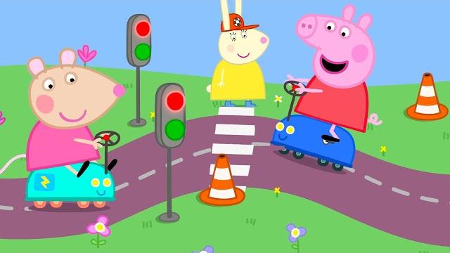Peppa pig drives new toy car | electric cars soft play centre | full episodes cartoon |18 minutes Peppa pig drives new toy car | electric cars soft play centre | full episodes cartoon |18 minutes