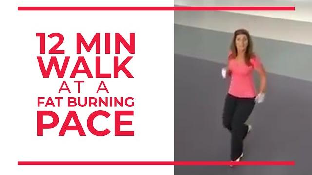12 minute walk at fat burning pace | walk at home 12 minute walk at fat burning pace | walk at home