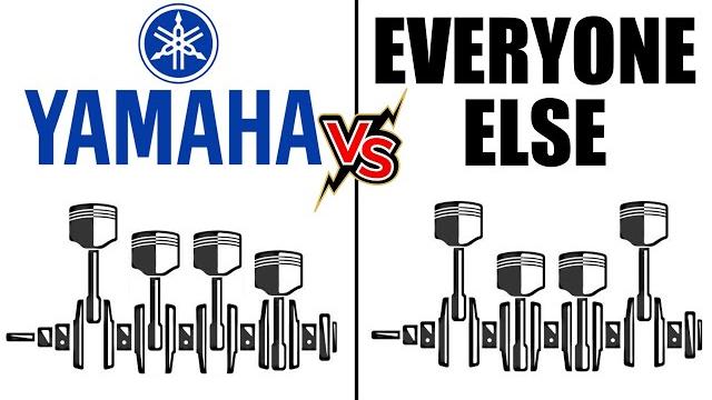 Crossplane inline 4 explained in detail - how the yamaha r1 i4 differs from all other inline fours Crossplane inline 4 explained in detail - how the yamaha r1 i4 differs from all other inline fours