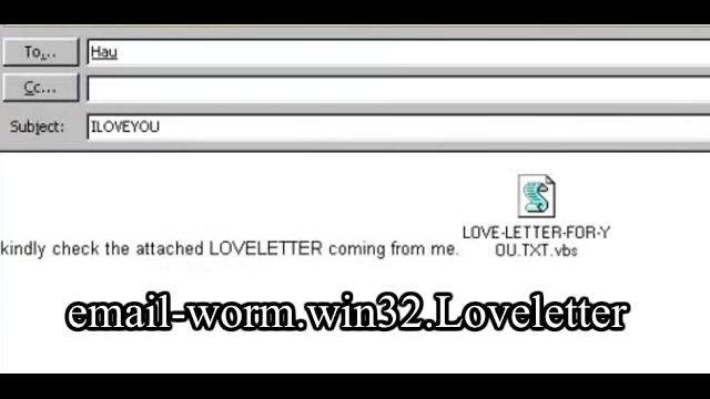 Email-worm.win32.loveletter (iloveyou worm) Email-worm.win32.loveletter (iloveyou worm)