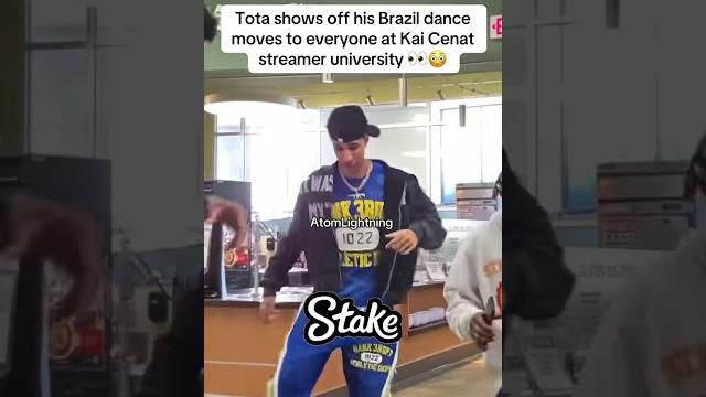 Tota shows off his brazil dance moves to everyone at kai cenat streamer university#kai #tota #shorts Tota shows off his brazil dance moves to everyone at kai cenat streamer university#kai #tota #shorts