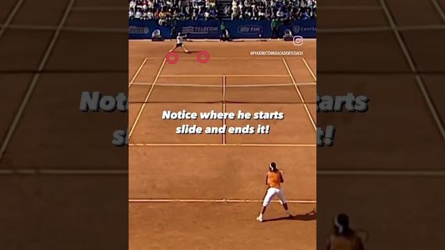 How to slide on red clay tennis court!!....#tennis #tennismovement #guillermocoria #rafaelnadal How to slide on red clay tennis court!!....#tennis #tennismovement #guillermocoria #rafaelnadal