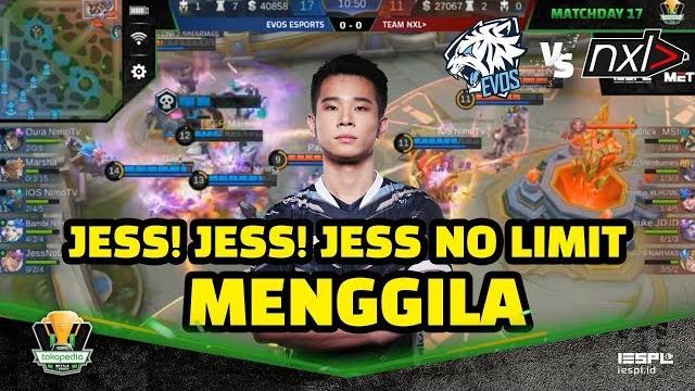 Jess! jess! jess no limit menggila! mlbb nxl vs evos - tbof iespl Jess! jess! jess no limit menggila! mlbb nxl vs evos - tbof iespl