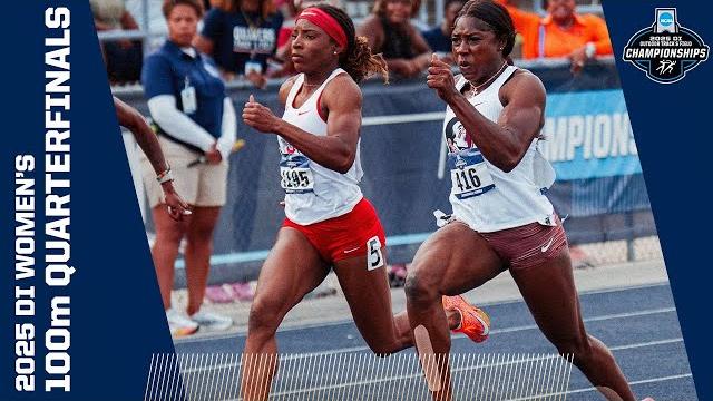 All women's 100 meter quarterfinals from 2025 ncaa outdoor track and field championships All women's 100 meter quarterfinals from 2025 ncaa outdoor track and field championships