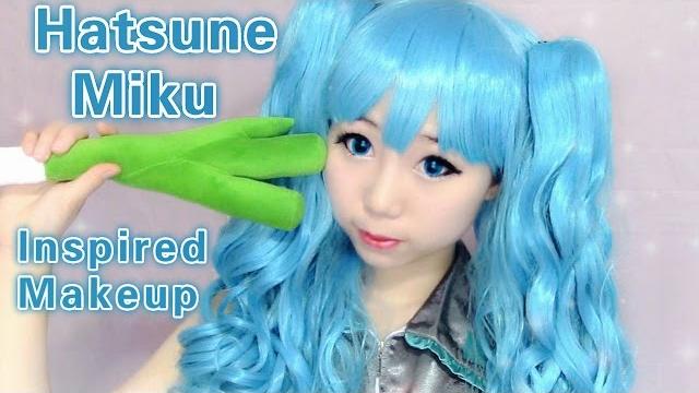 Hatsune miku inspired makeup tutorial Hatsune miku inspired makeup tutorial