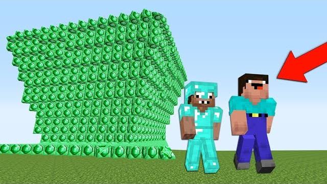 Нуб и про против цунами из изумрудов в майнкрафт дом ловушка в minecraft троллинг мультик нубик Нуб и про против цунами из изумрудов в майнкрафт дом ловушка в minecraft троллинг мультик нубик