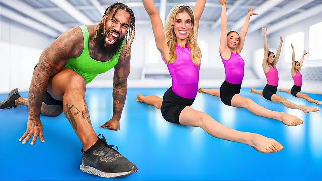 Gymnastics team vs world's strongest man Gymnastics team vs world's strongest man