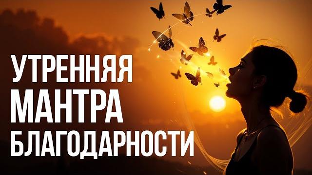 Утренняя мантра благодарности. высокие вибрации — ритуал на удачу и везение #живыеаффирмации Утренняя мантра благодарности. высокие вибрации — ритуал на удачу и везение #живыеаффирмации