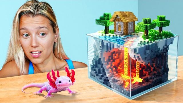 I built minecraft for a real axolotl I built minecraft for a real axolotl