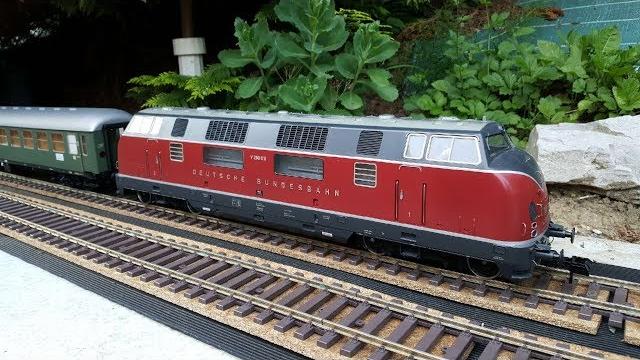Märklin, 55802, spur 1, v 200, diesel, db, gartenbahn, garden railway, train de jardin, deutschland Märklin, 55802, spur 1, v 200, diesel, db, gartenbahn, garden railway, train de jardin, deutschland