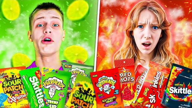 Eating spicy vs sour foods! Eating spicy vs sour foods!