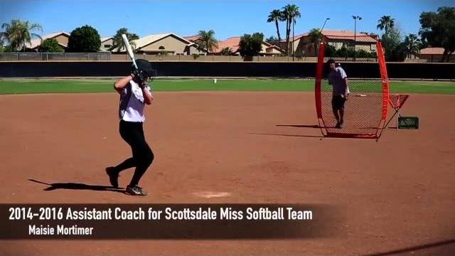 Maisie mortimer softball skills video Maisie mortimer softball skills video