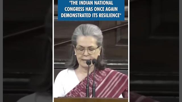 #shorts | "the indian national congress has once again demonstrated its resilience" | sonia gandhi #shorts | "the indian national congress has once again demonstrated its resilience" | sonia gandhi
