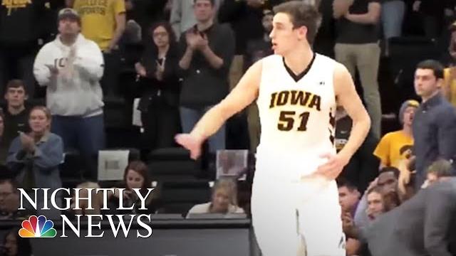 Iowa basketball player misses free throw to honor late hawkeye player’s legacy | nbc nightly news Iowa basketball player misses free throw to honor late hawkeye player’s legacy | nbc nightly news