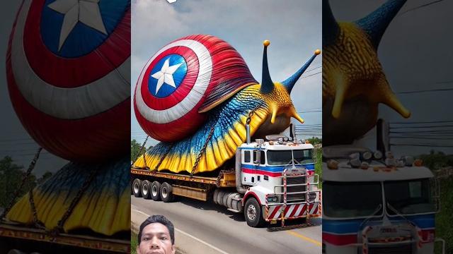 Superhero but a snail that is tied #avengers #marvel #shorts #fusion #hybrid #animals #superhero Superhero but a snail that is tied #avengers #marvel #shorts #fusion #hybrid #animals #superhero