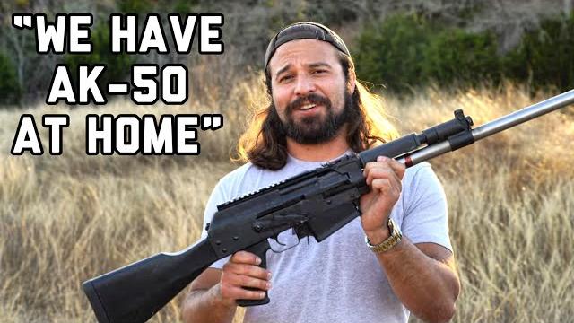 Testing an ak chambered in .50 bmg Testing an ak chambered in .50 bmg