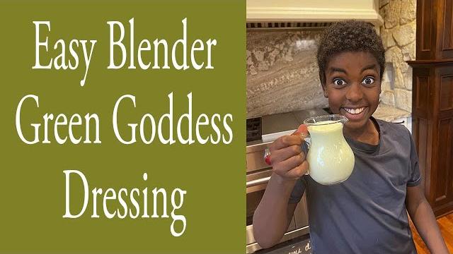 Easy blender green goddess dressing Easy blender green goddess dressing