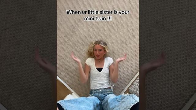 When ur little sister is your mini twin!!!!! #16kids #bigfamily #notenoughnelsons #sisters When ur little sister is your mini twin!!!!! #16kids #bigfamily #notenoughnelsons #sisters