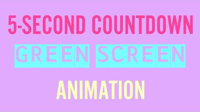 5-second countdown green screen animation 5-second countdown green screen animation