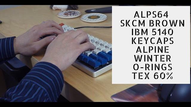 Alps64 typing test (alps skcm brown) Alps64 typing test (alps skcm brown)