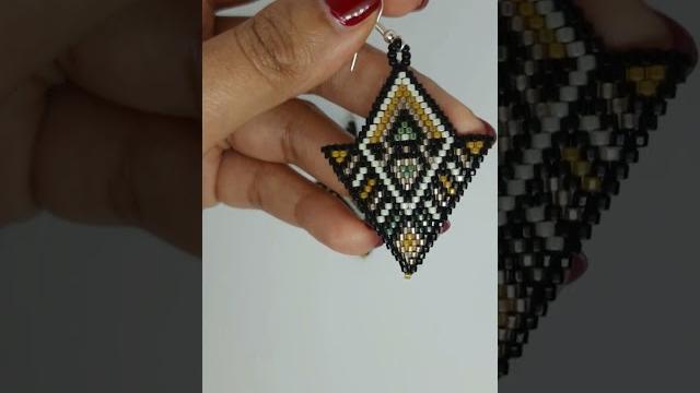Boho chic miyuki earrings #shorts Boho chic miyuki earrings #shorts