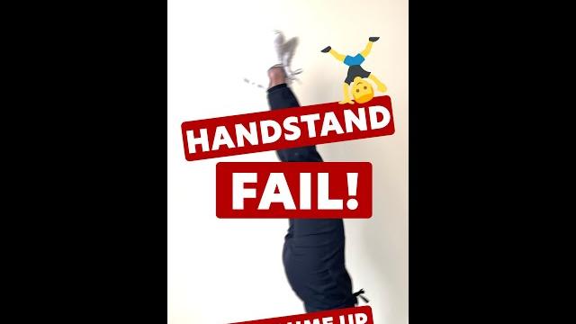 ️ handstand fail! volume up #shorts ️ handstand fail! volume up #shorts