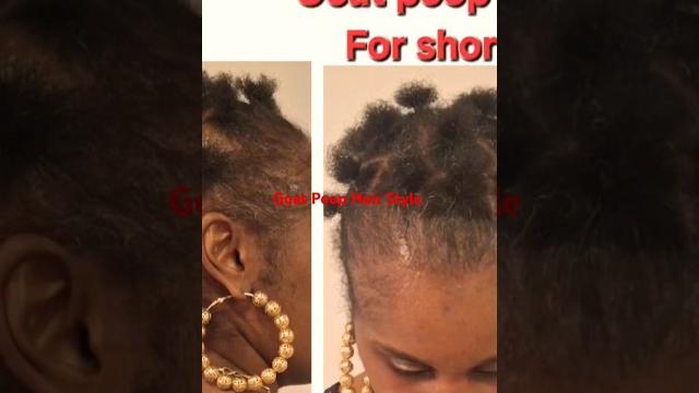 "goat poop" hair style for short hair "goat poop" hair style for short hair