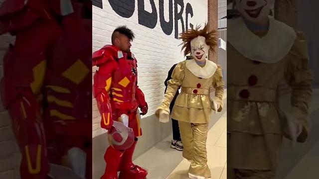 Iron man vs penivise #jeezzai #marvel #funny Iron man vs penivise #jeezzai #marvel #funny