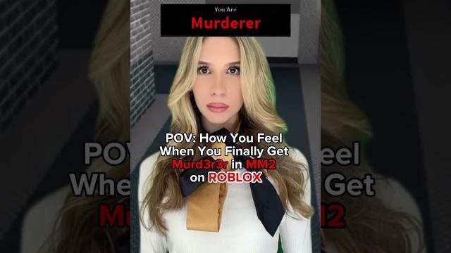 Pov: how you feel when you finally get murderer in mm2 on roblox Pov: how you feel when you finally get murderer in mm2 on roblox