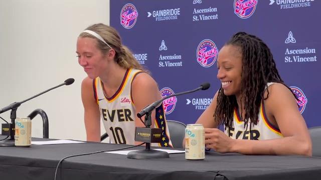 Indiana fever beat mystics: stephanie white, lexie hull, kelsey mitchell, aari mcdonald postgame Indiana fever beat mystics: stephanie white, lexie hull, kelsey mitchell, aari mcdonald postgame