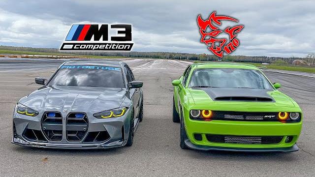 Bmw g80 m3 vs. dodge demon 170 insane race! Bmw g80 m3 vs. dodge demon 170 insane race!