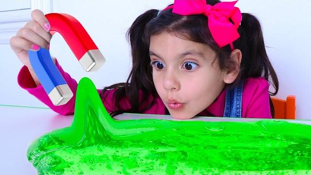 Ellie & kaden's magnetic slime science experiments Ellie & kaden's magnetic slime science experiments