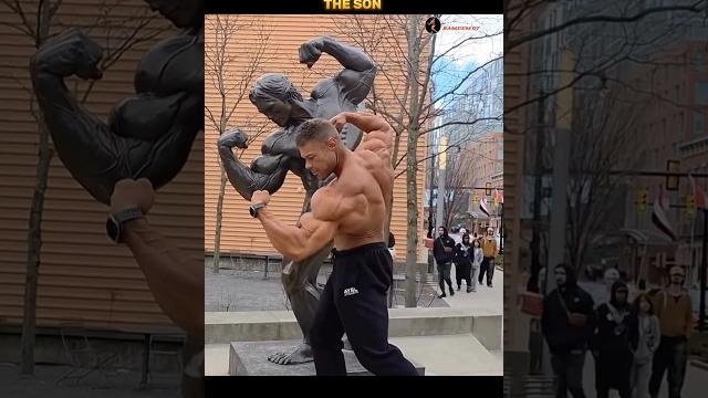 Son vs father arnold pose father of bodybuilding #arnoldschwarzenegger #shorts #viral #edit #fyp Son vs father arnold pose father of bodybuilding #arnoldschwarzenegger #shorts #viral #edit #fyp