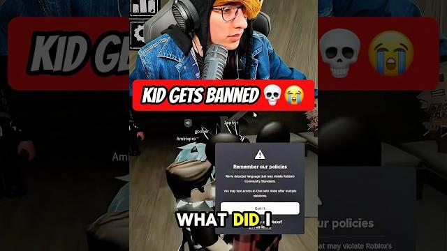 Kid gets banned on roblox Kid gets banned on roblox