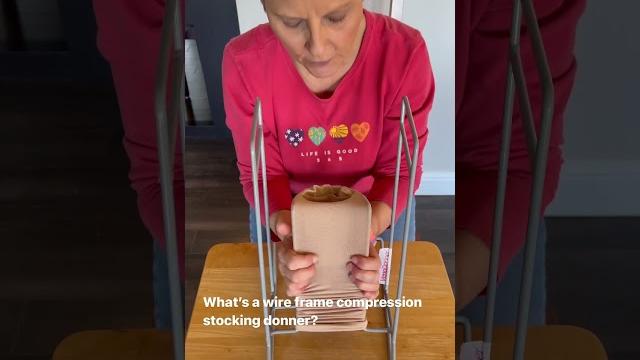 How to use a wire frame stocking donner How to use a wire frame stocking donner