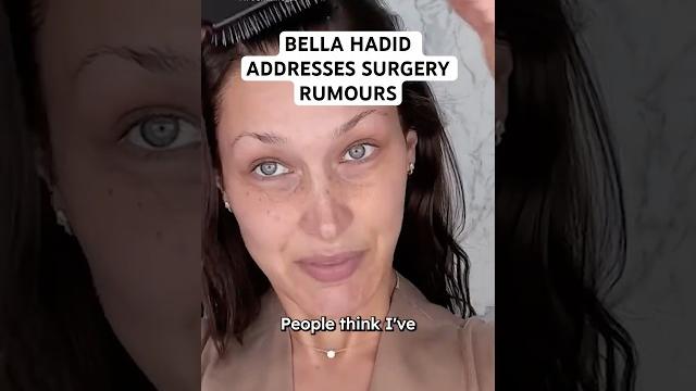Bella hadid addresses surgery rumours in new viral interview #shorts #bellahadid #plasticsurgery Bella hadid addresses surgery rumours in new viral interview #shorts #bellahadid #plasticsurgery