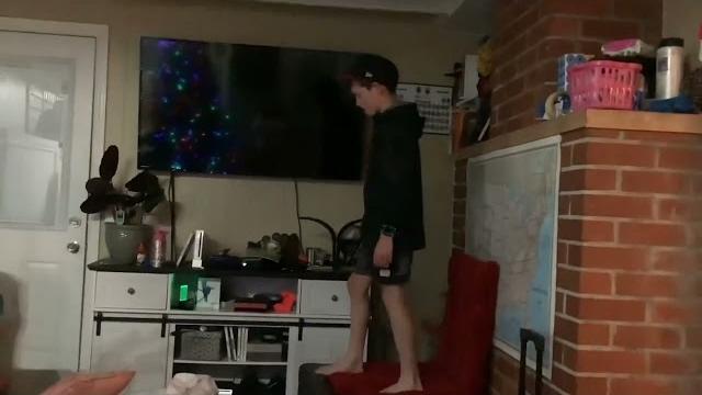 Jumping on pillows! Jumping on pillows!
