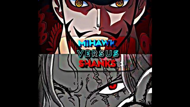Mihawk vs shanks Mihawk vs shanks